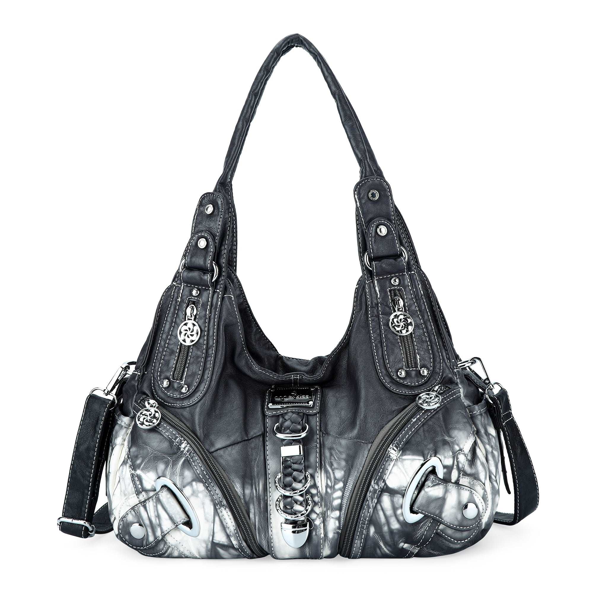 Hobo Tie-Dye Multilayer separation  Comfort Shoulder bag-Angelkiss Bag