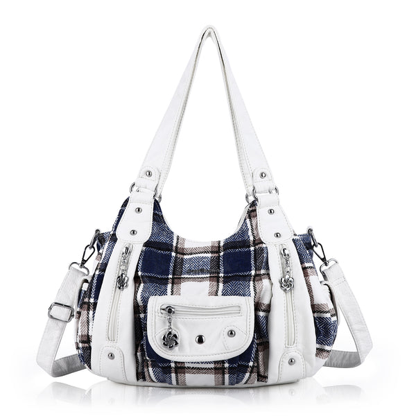 Tie-Dye Absorbent PU Leather Shoulder Bag for Women