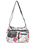 Oil painting tie-dye wash leather crossbody bag