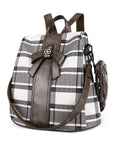 Tie dye checked daily lightweight backpack