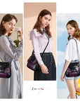 Marbled Washed PU Flap Pocket Crossbody Bag