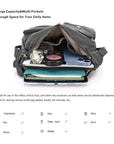 Small Plaid Washed PU Leather Multi-Pocket Crossbody Bag