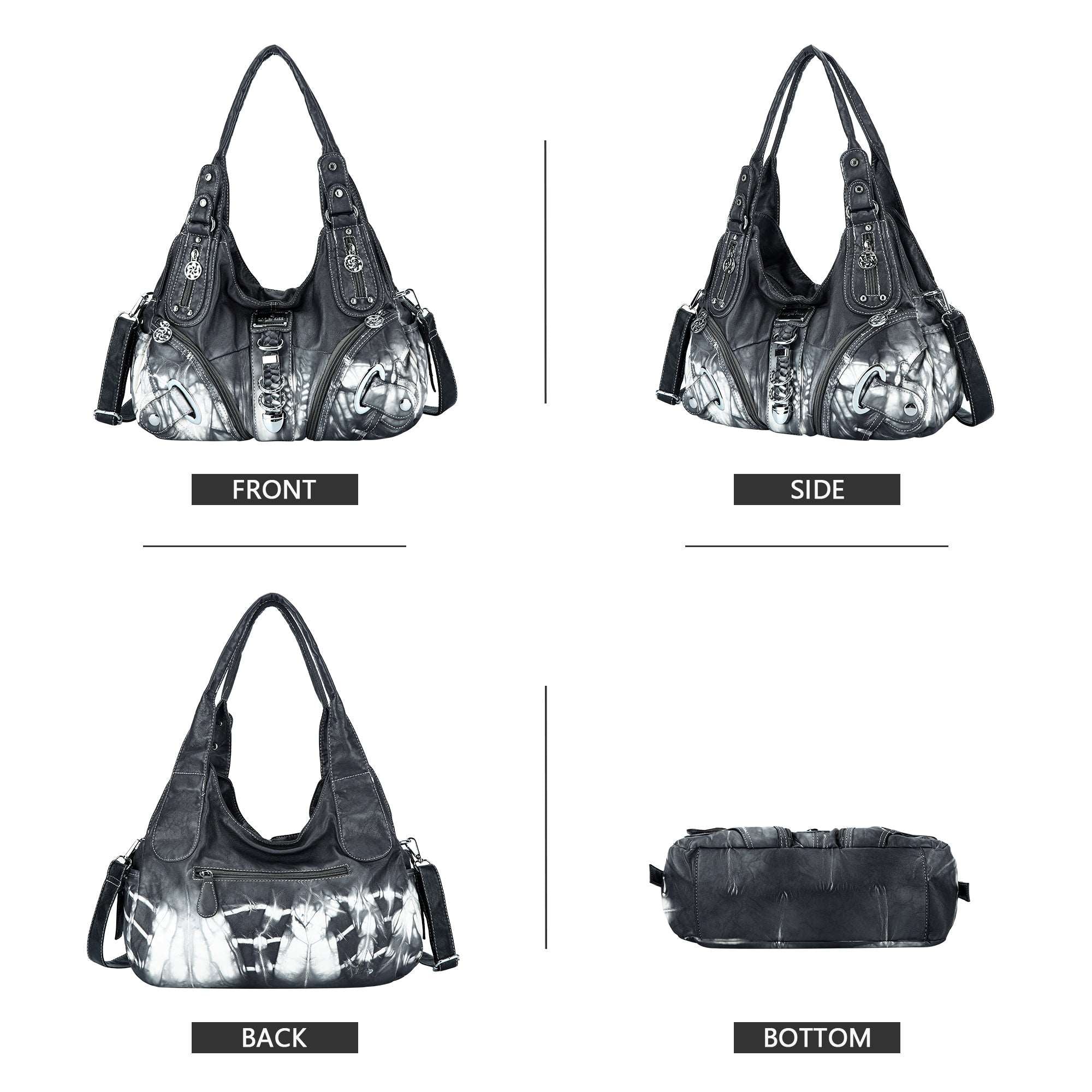 Hobo Tie-Dye Multilayer separation  Comfort Shoulder bag