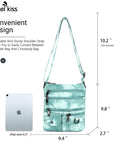 Women's tie-dye vintage pu leather crossbody bag