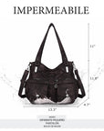 Washed Leather Hobobags Women Shoulder Bags