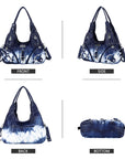 Tie-Dye Shoulder Bag Large Hobo Bag