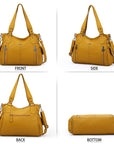 Angel Kiss Ladies solid color vintage handbag