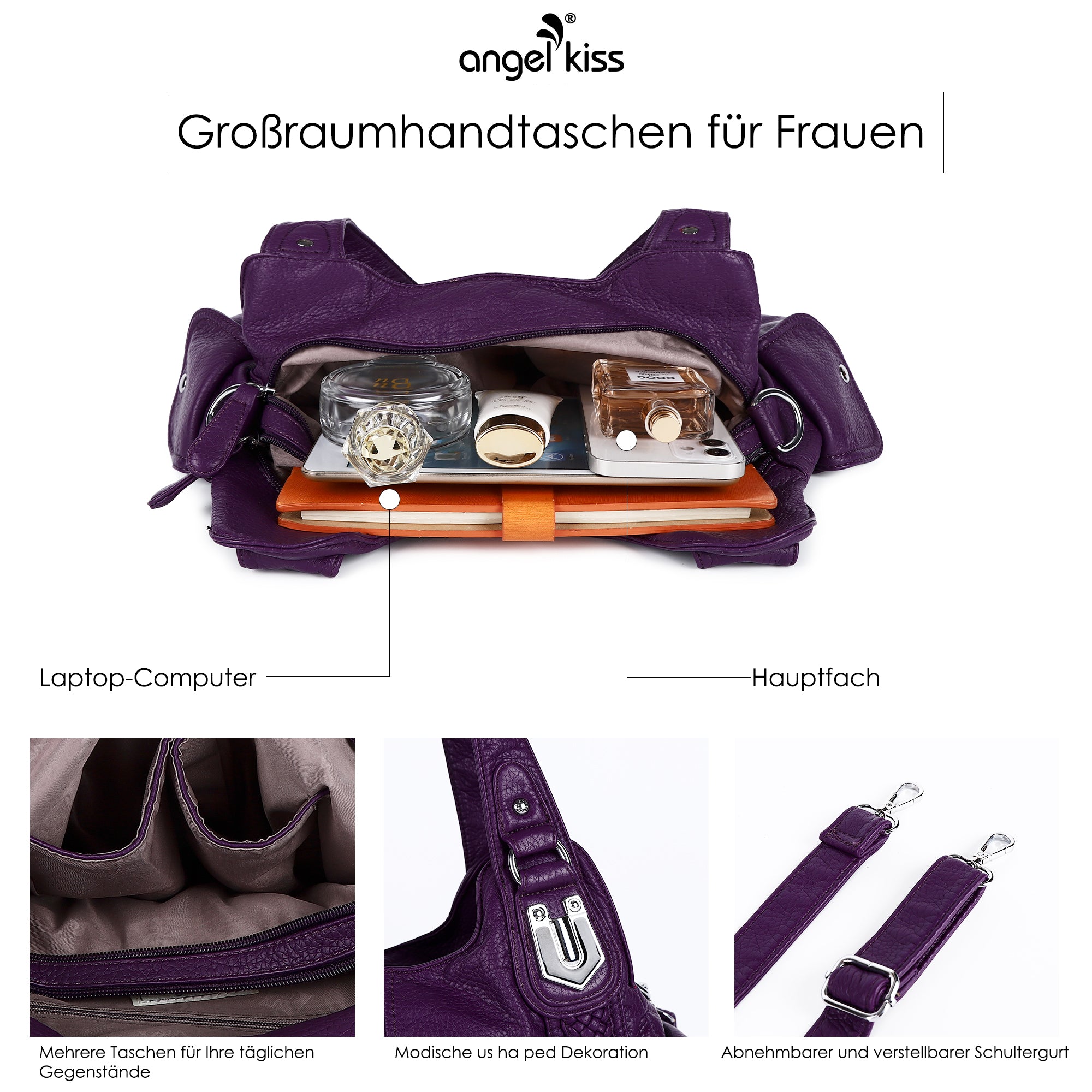 Angelkiss AK22116-1-8901-13L Brown - Angelkiss Bag