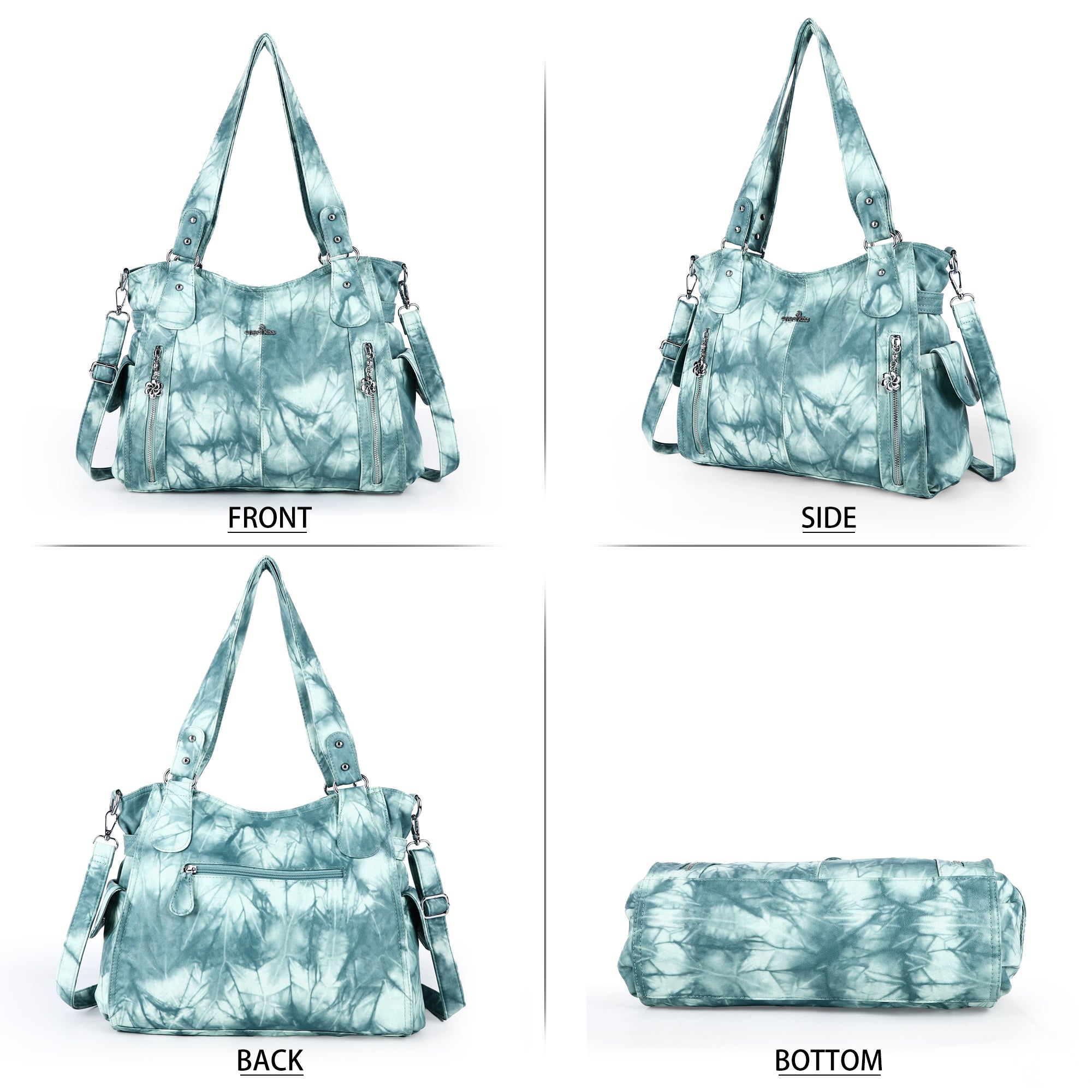 Angel Kiss lady tie-dye handbag