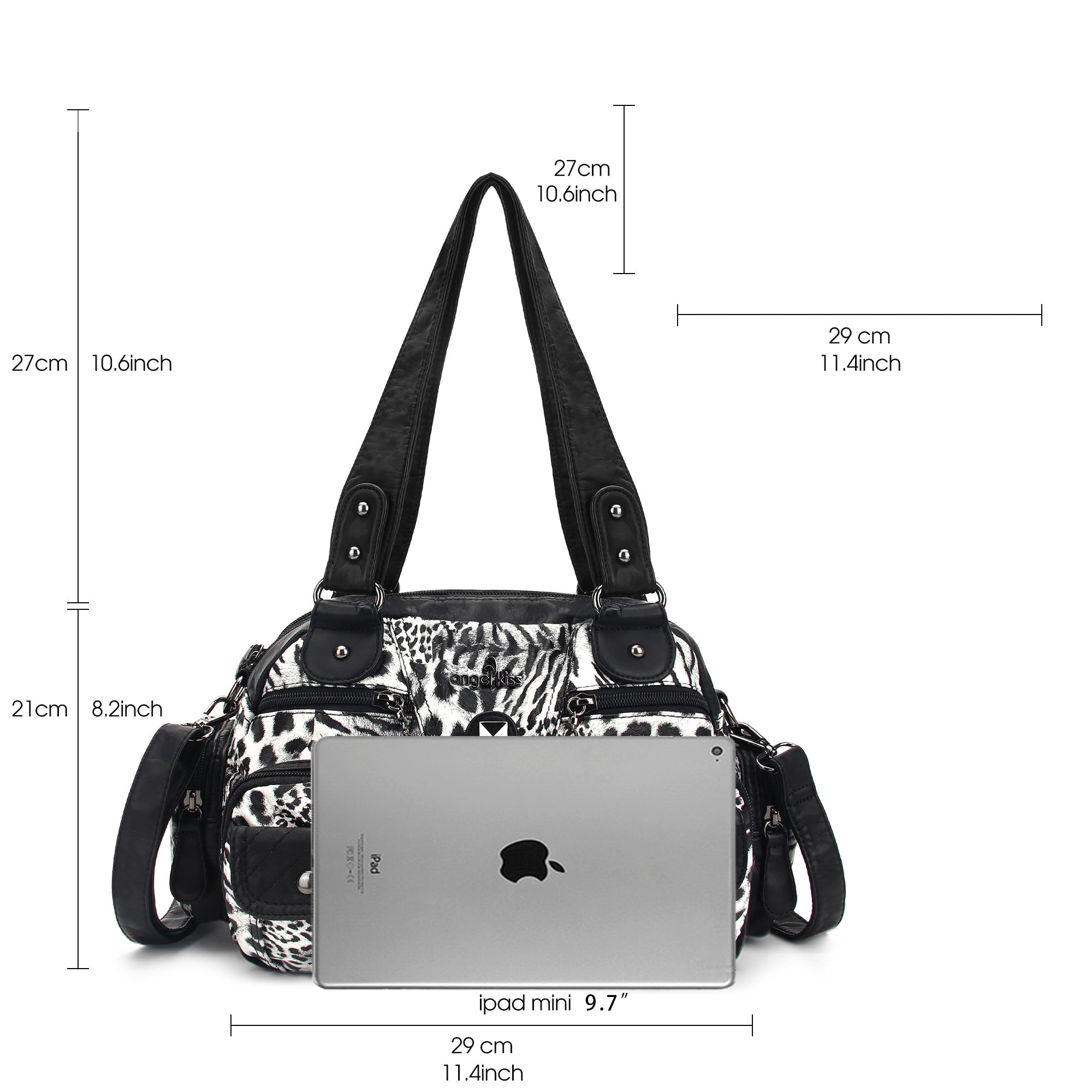 ● angelie ● TOAST BAG MEDIUM / LEOPARD GRAY Onyx Leopard Bogg | Sweet Southern Charm