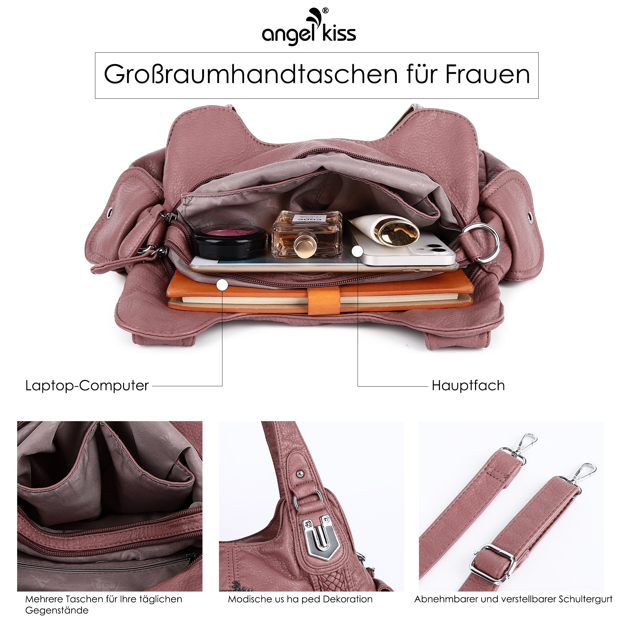 Angelkiss AK22116-1-8901-13L Brown - Angelkiss Bag