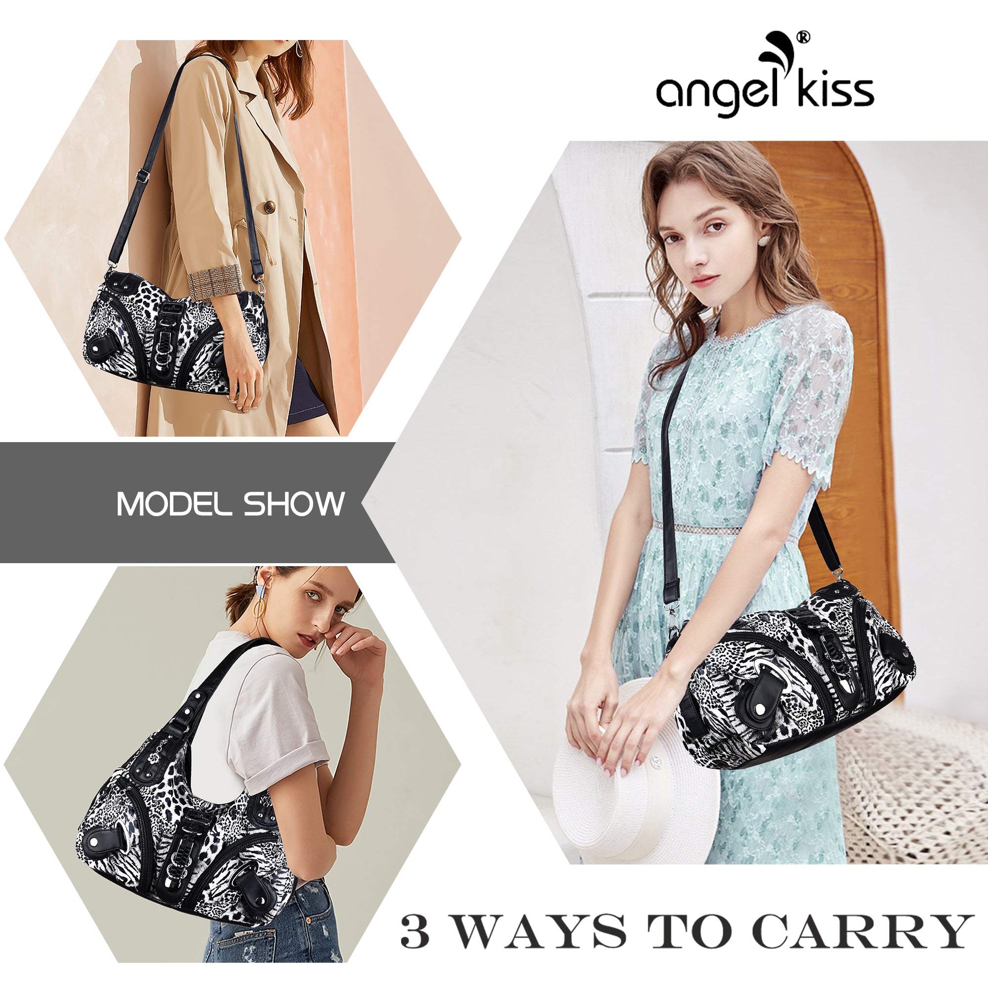 Shop our trendy hobo shoulder handbag purse from Angel Kiss