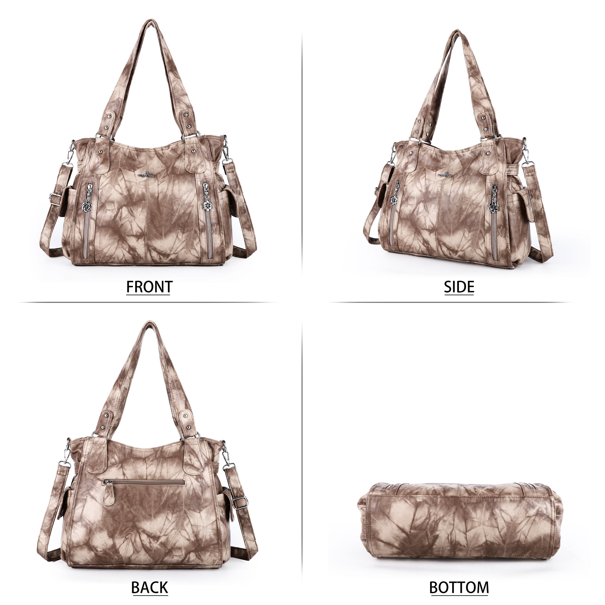 Angel Kiss lady tie-dye handbag