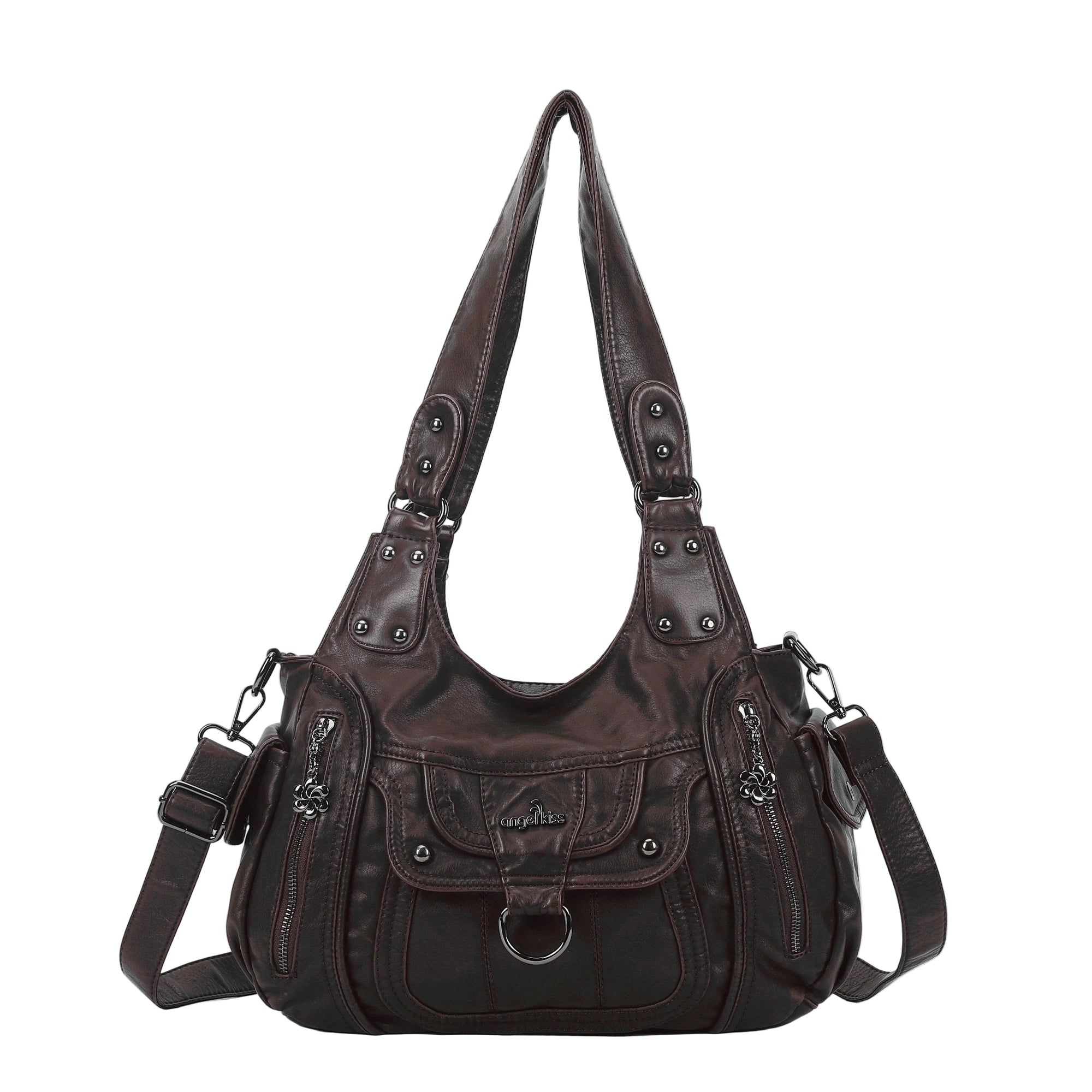 Vintage Slouchy Moto Shoulder Purse