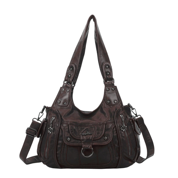 Vintage Slouchy Moto Shoulder Purse