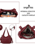 Fashionable Large Capacity Hobo Bag | Angelkiss Bag