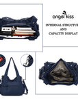 Fashionable Large Capacity Hobo Bag | Angelkiss Bag