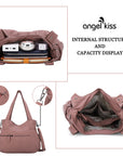 Fashionable Large Capacity Hobo Bag | Angelkiss Bag