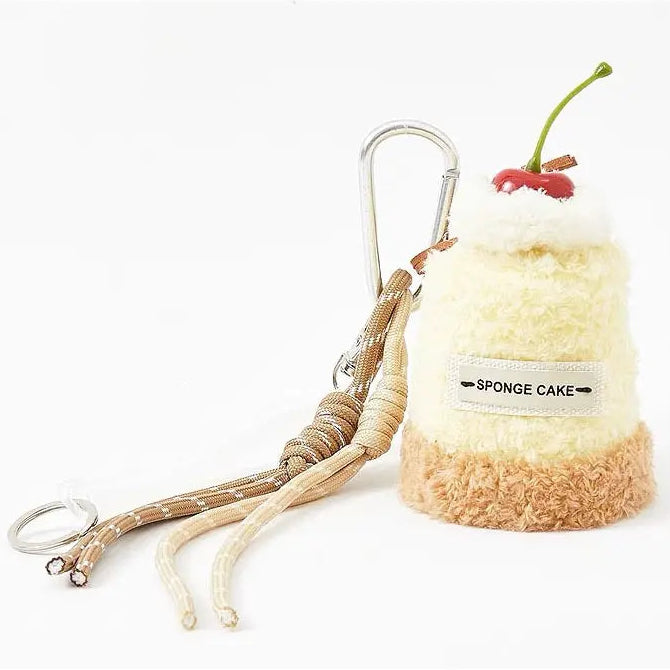 Plush Bag Charm – Sponge Cake Design