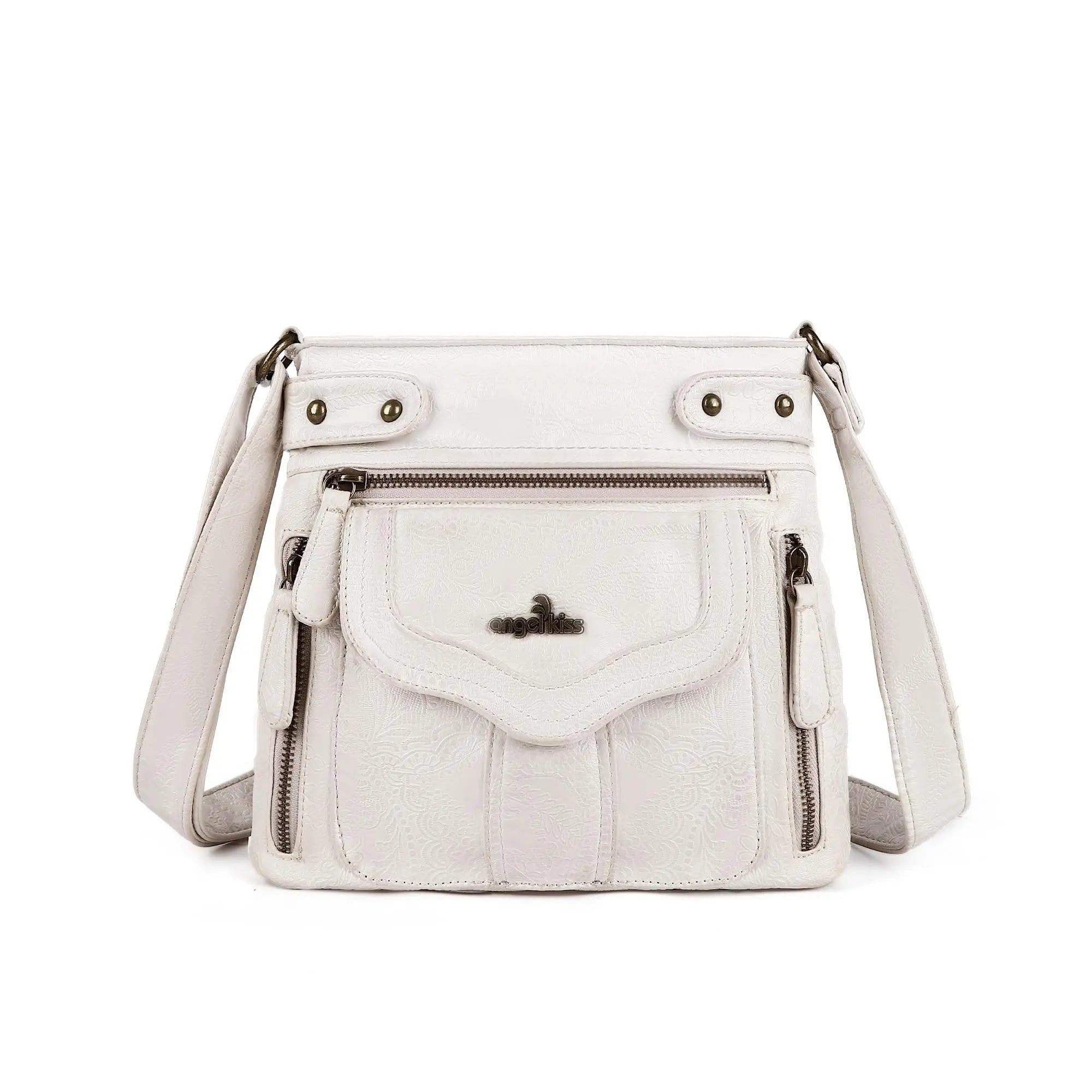 Women&#39;s black vintage crossbody bag