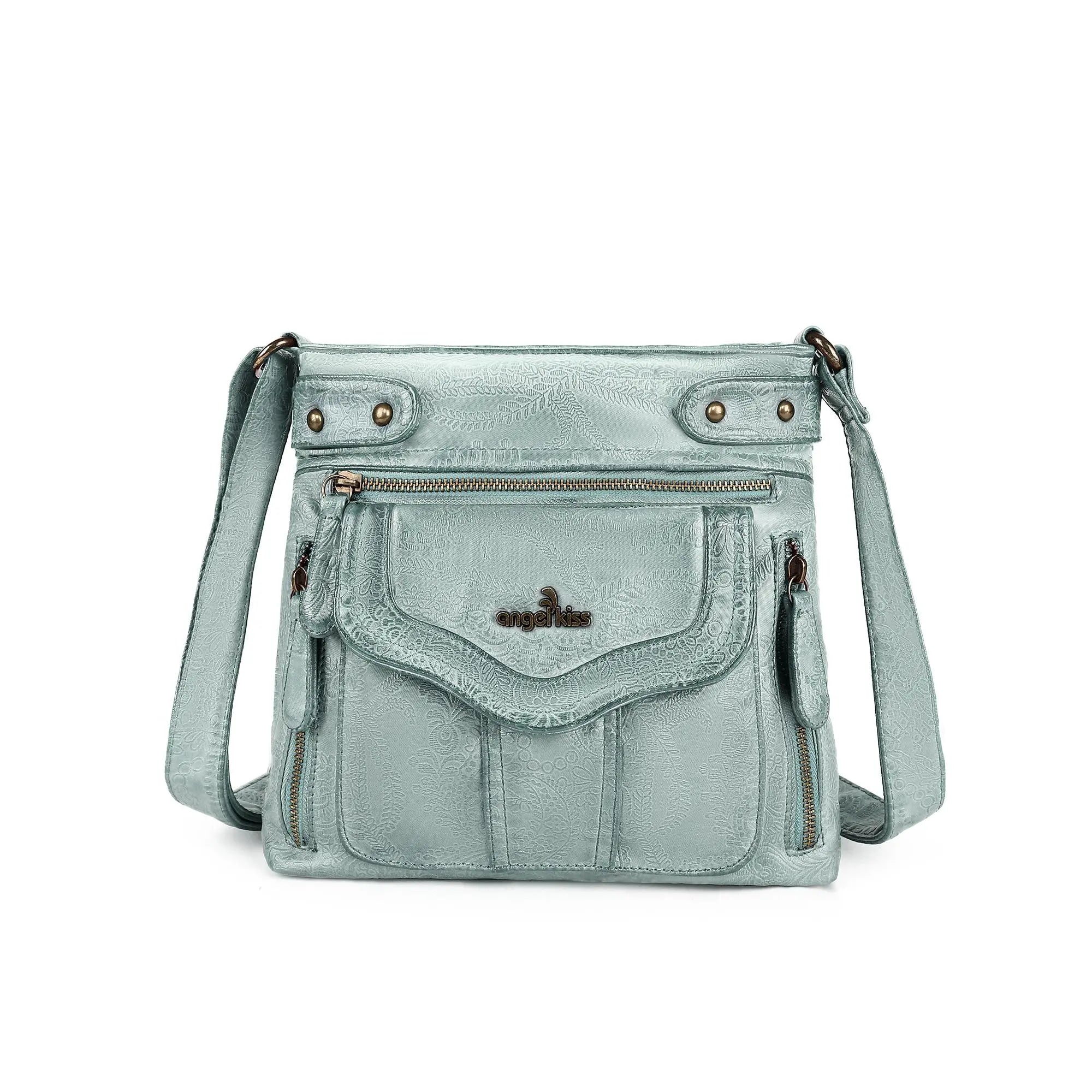 Women&#39;s black vintage crossbody bag
