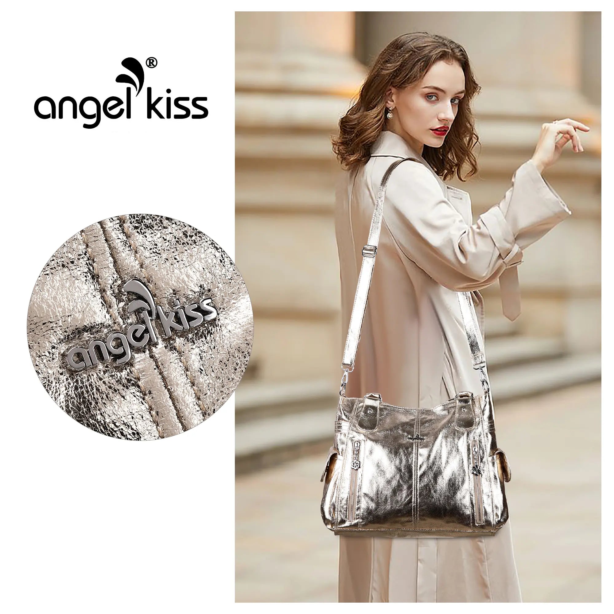 Angel Kiss Ladies vintage denim handbag