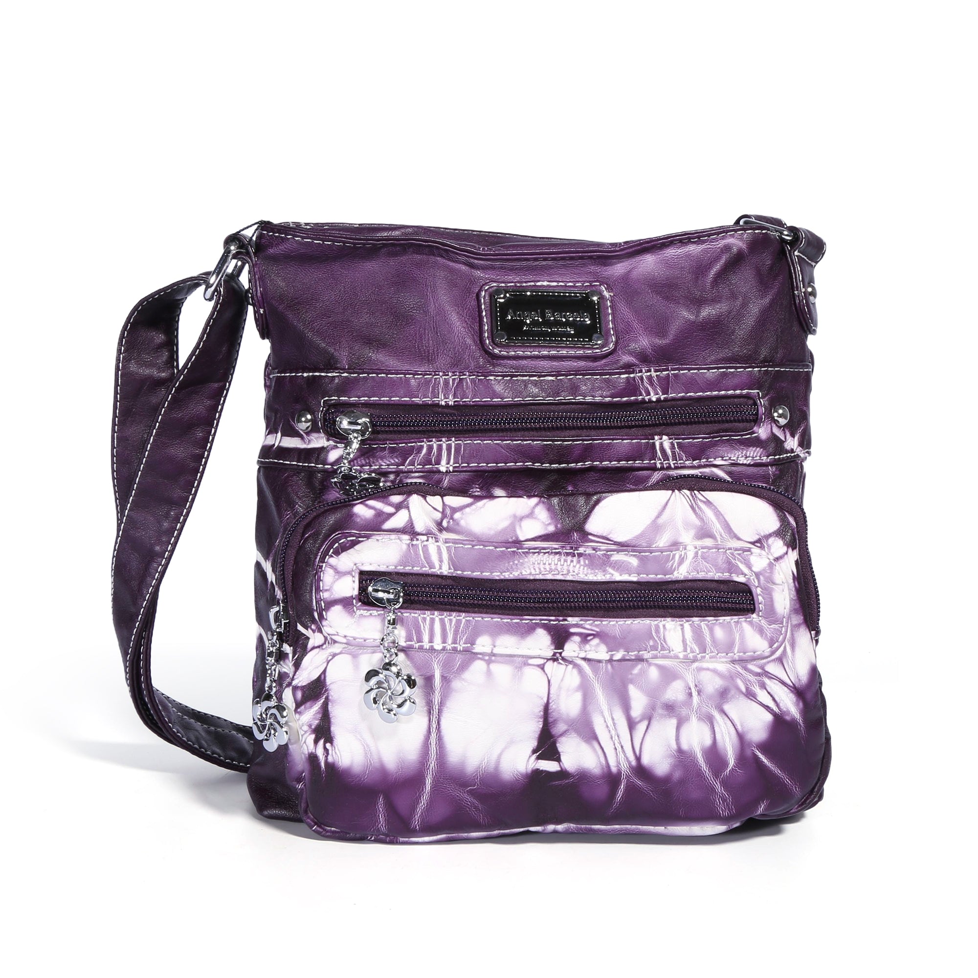 Women&#39;s washed tie-dye  vintage crossbody bag