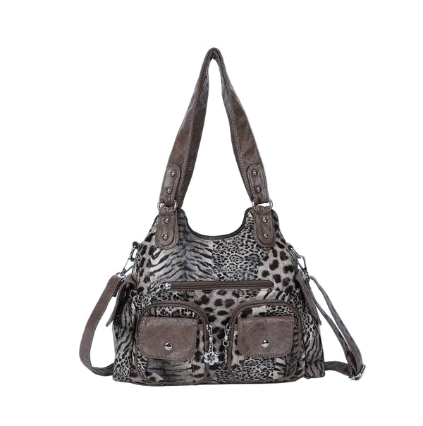 AngelKiss Tie-Dye Artistic Handbag with Crossbody Strap