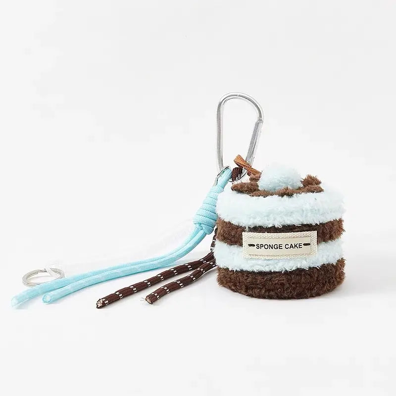 Cute Plush Coffee Cup Keychain