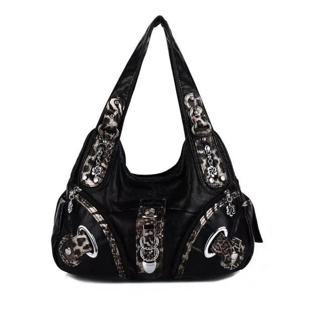 Hobo Leopard print Shoulder  Handbag