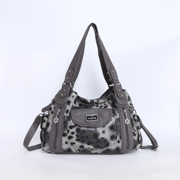 Women  handbag with High Quality Washed PU Multi-function Bag