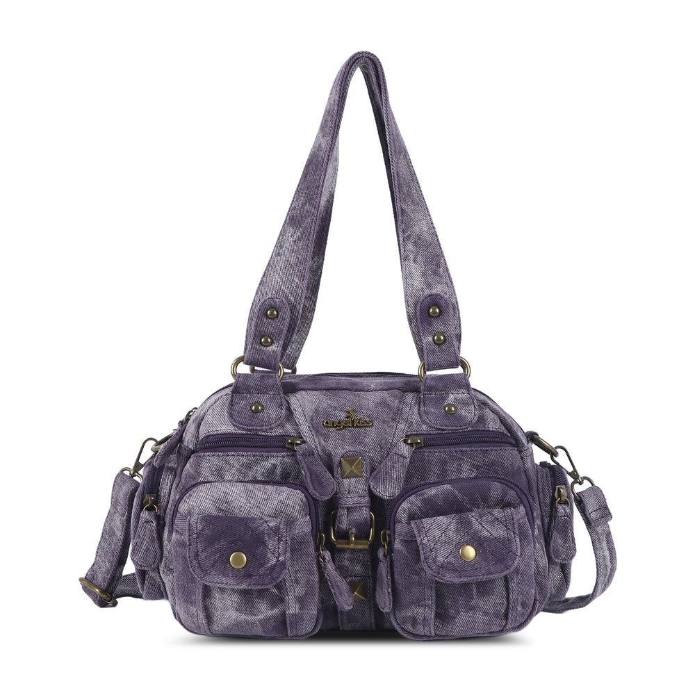 Washed Leather  denim design Handbag Unique Style For Women Crossbody Bag