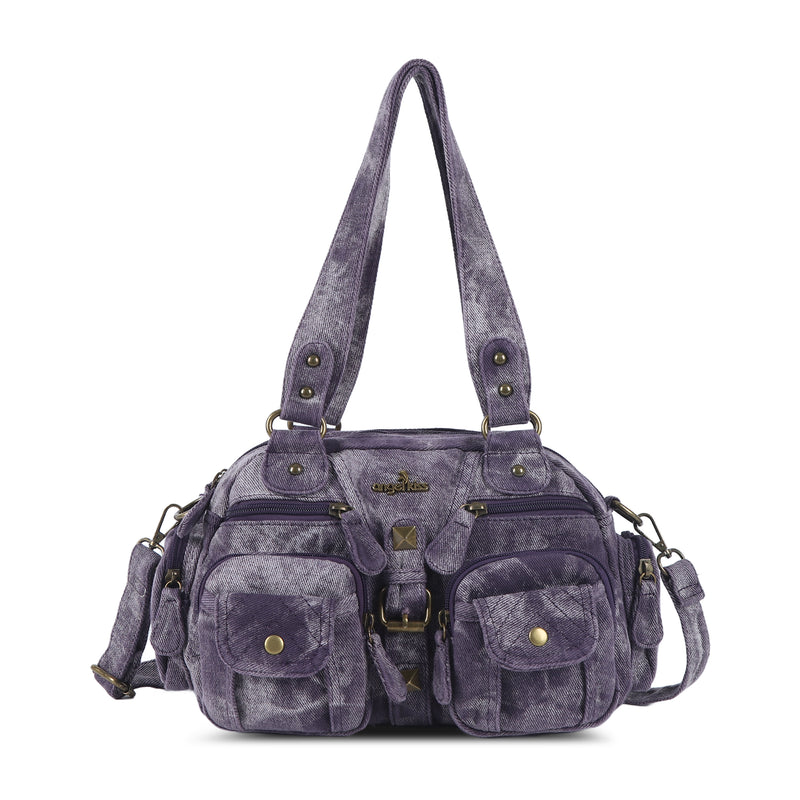 Washed Leather  denim design Handbag Unique Style For Women Crossbody Bag
