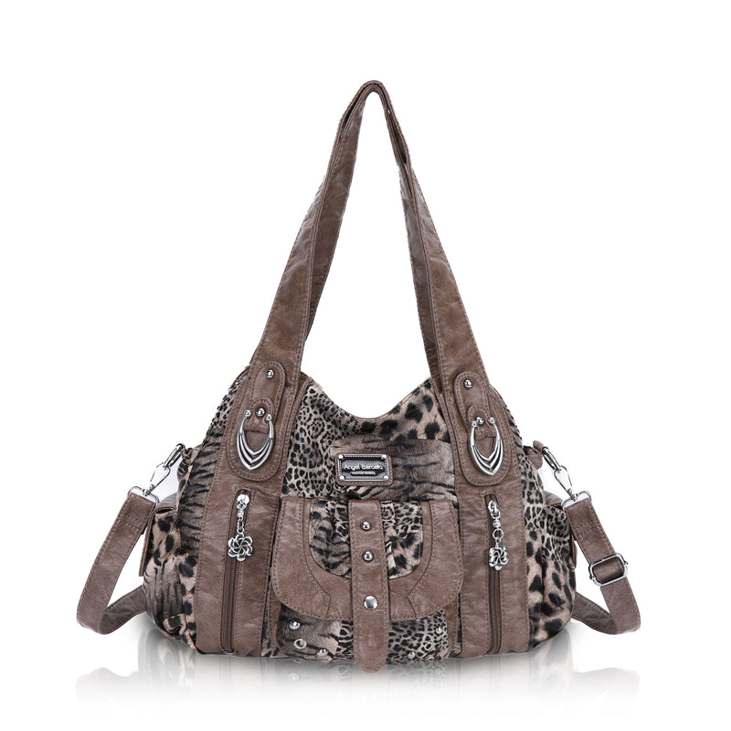 Tote solid color retro tie-dye spacious unique texture of the wandering bag