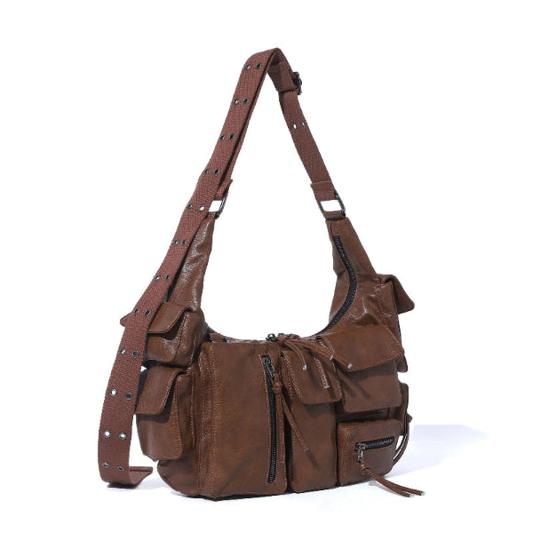 Everyday Structured Crossbody — Vintage Brown