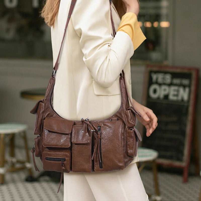 Everyday Structured Crossbody — Vintage Brown