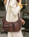 Everyday Structured Crossbody — Vintage Brown