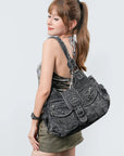 Women's Retro Fashion Multi-compartment Large Capacity Hobo Bag