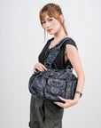Vintage Multi-Pocket Satchel & Crossbody Bag