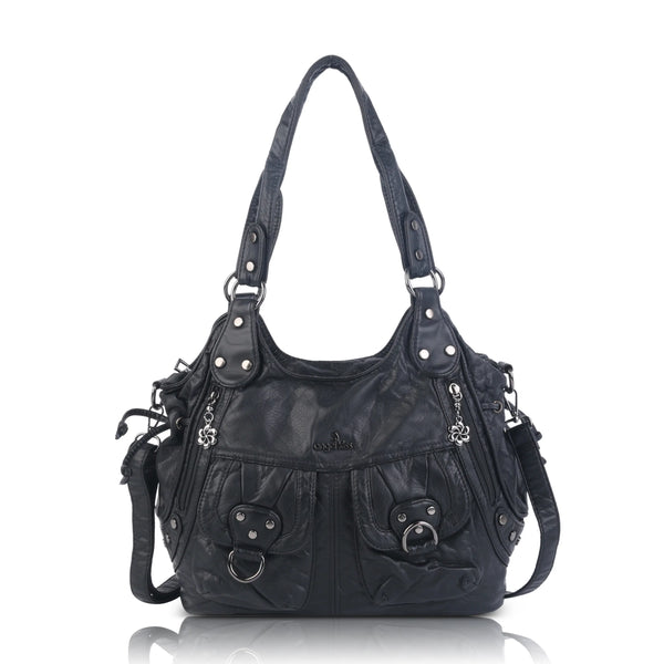 Angelkiss Urban Wash Leather Shoulder Bag