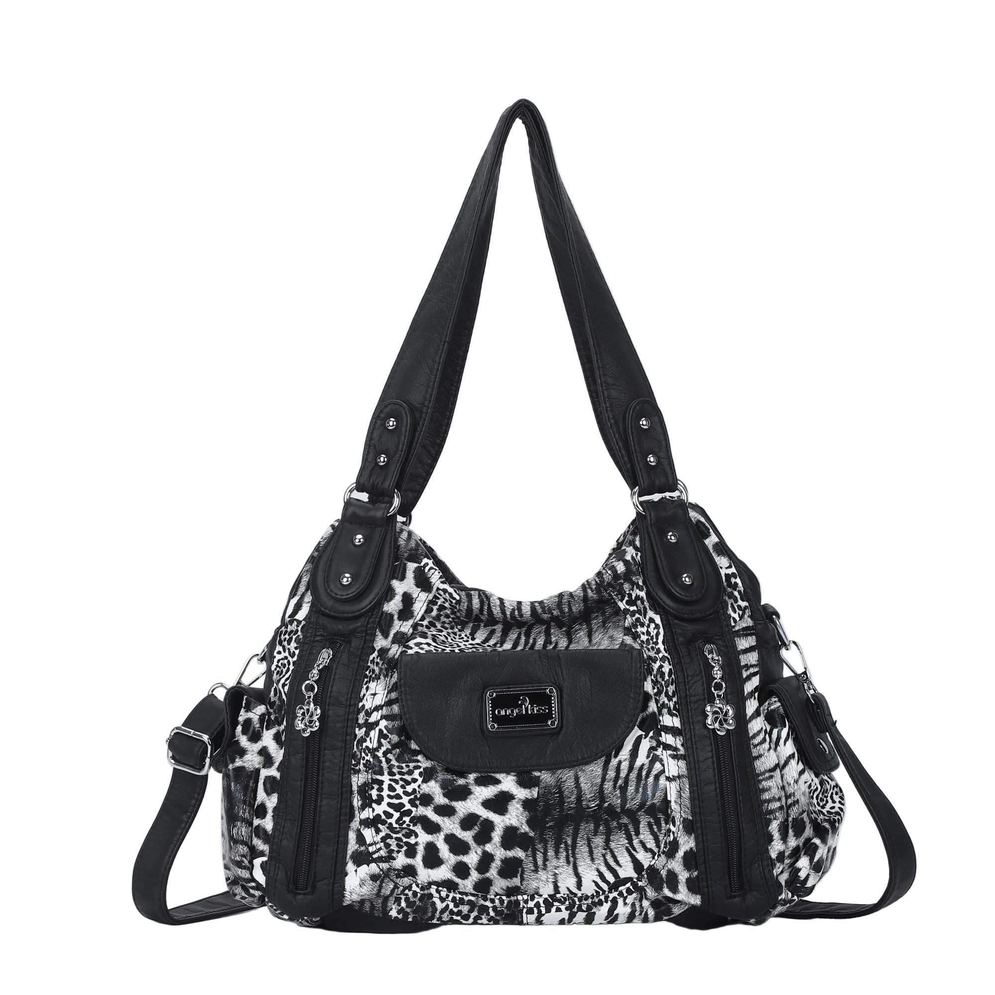 Women  handbag with High Quality Washed PU Multi-function Bag