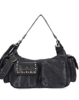 woman Retro Denim three-dimensional light luxury chic daily dinner party handbag