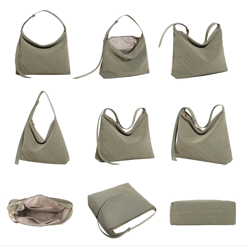 Angel Kiss vintage woven bag women's tote bag