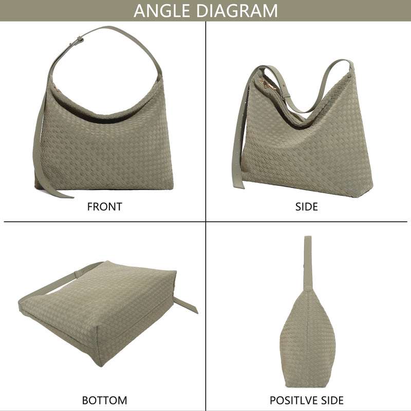 Angel Kiss vintage woven bag women's tote bag