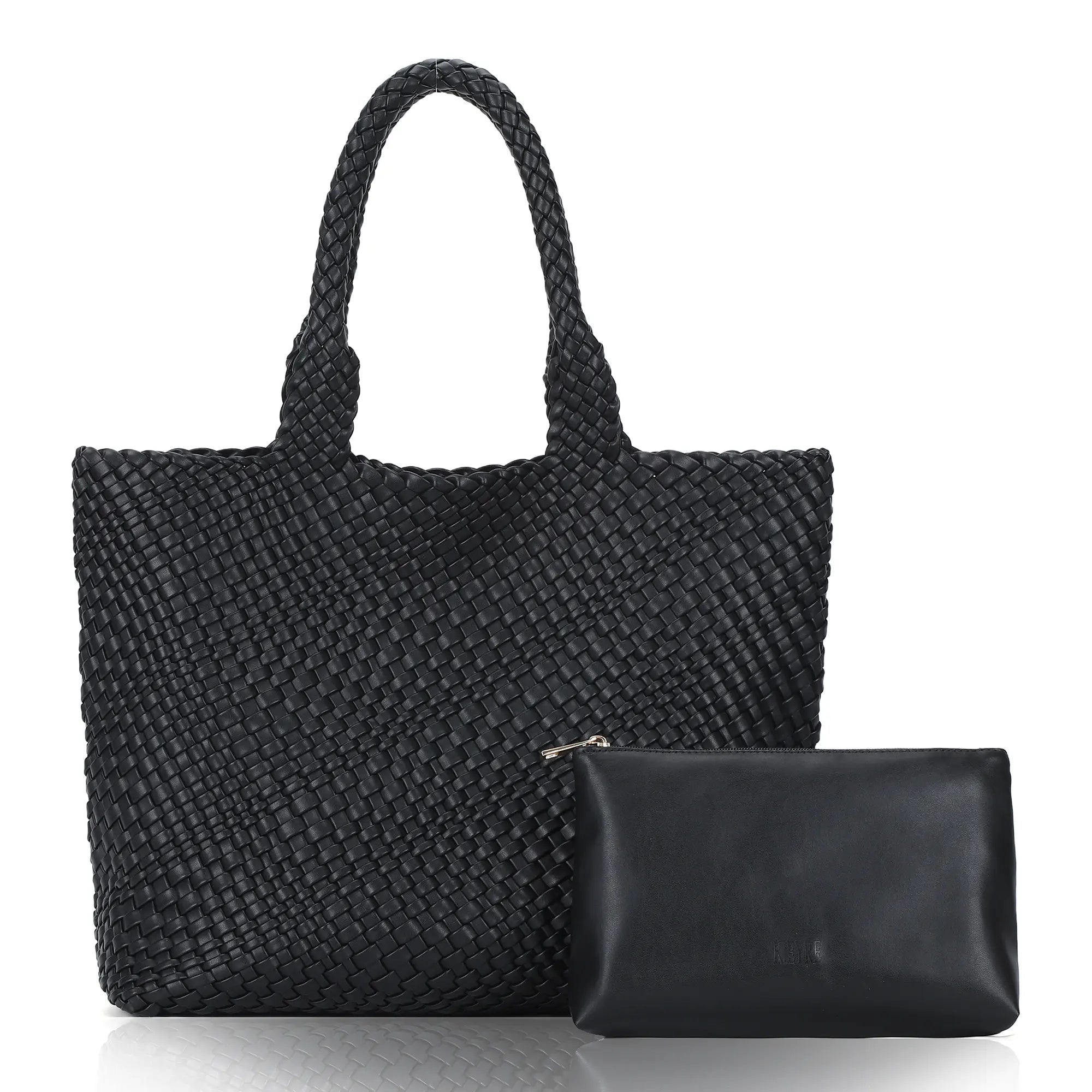 Angelkiss PU Leather Tote Bag with Pouch – Elegant Everyday Handbag