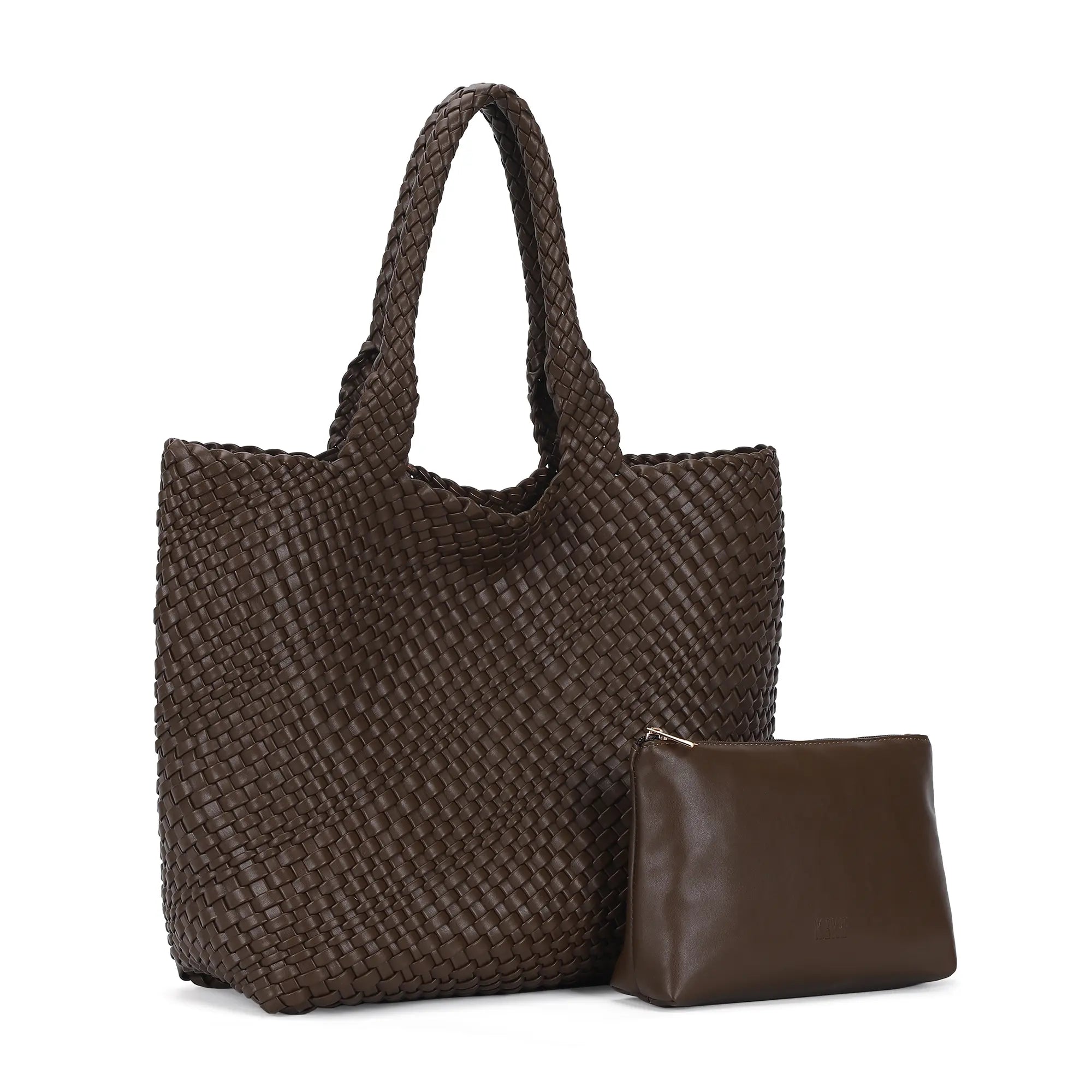 Angelkiss PU Leather Tote Bag with Pouch – Elegant Everyday Handbag