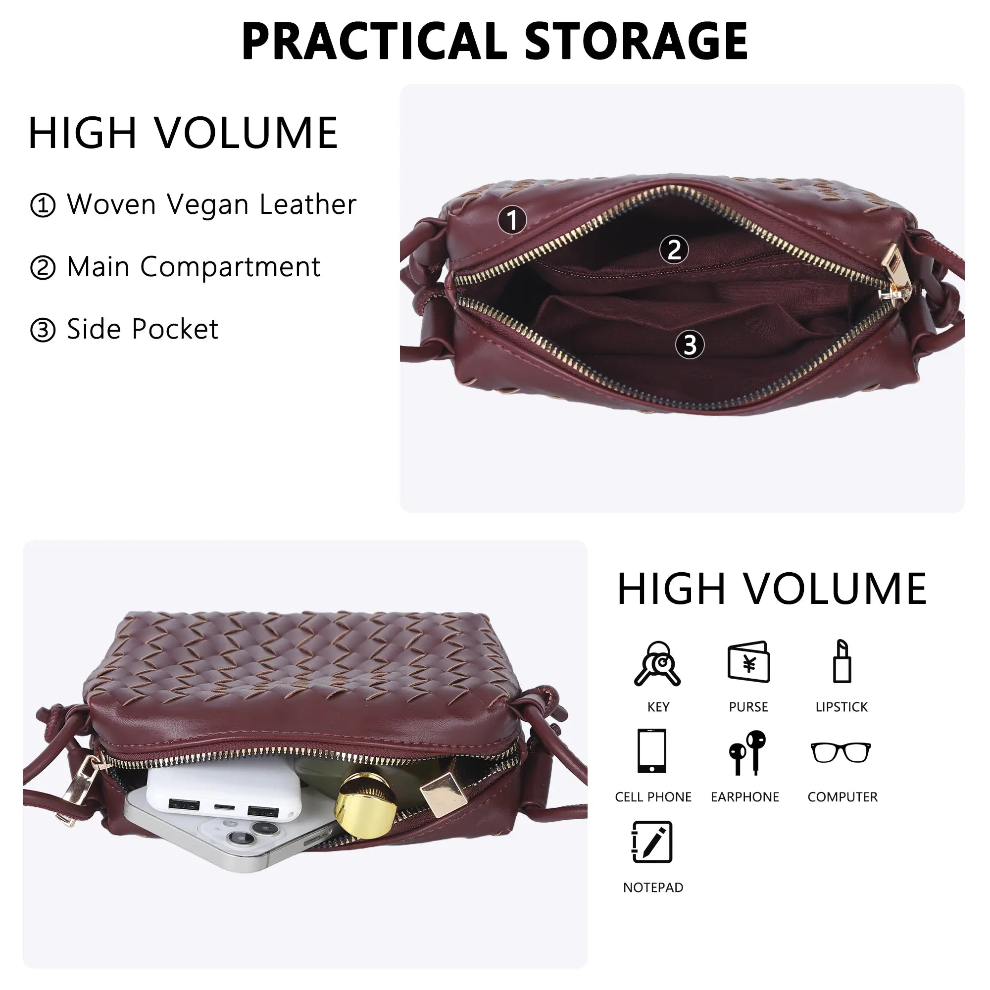 Vegan Leather Handbag purse Designer &amp; Handbag &amp; Best Tote  purse