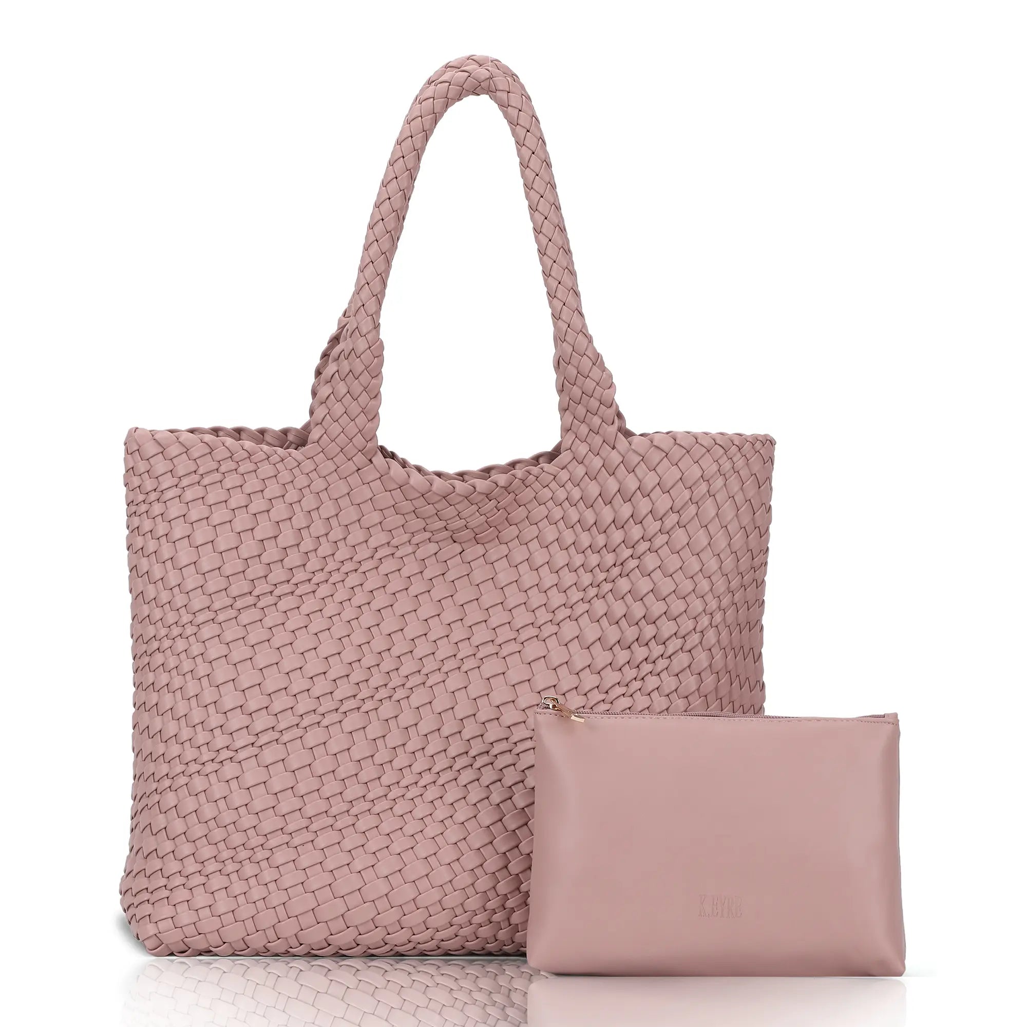 Angelkiss PU Leather Tote Bag with Pouch – Elegant Everyday Handbag