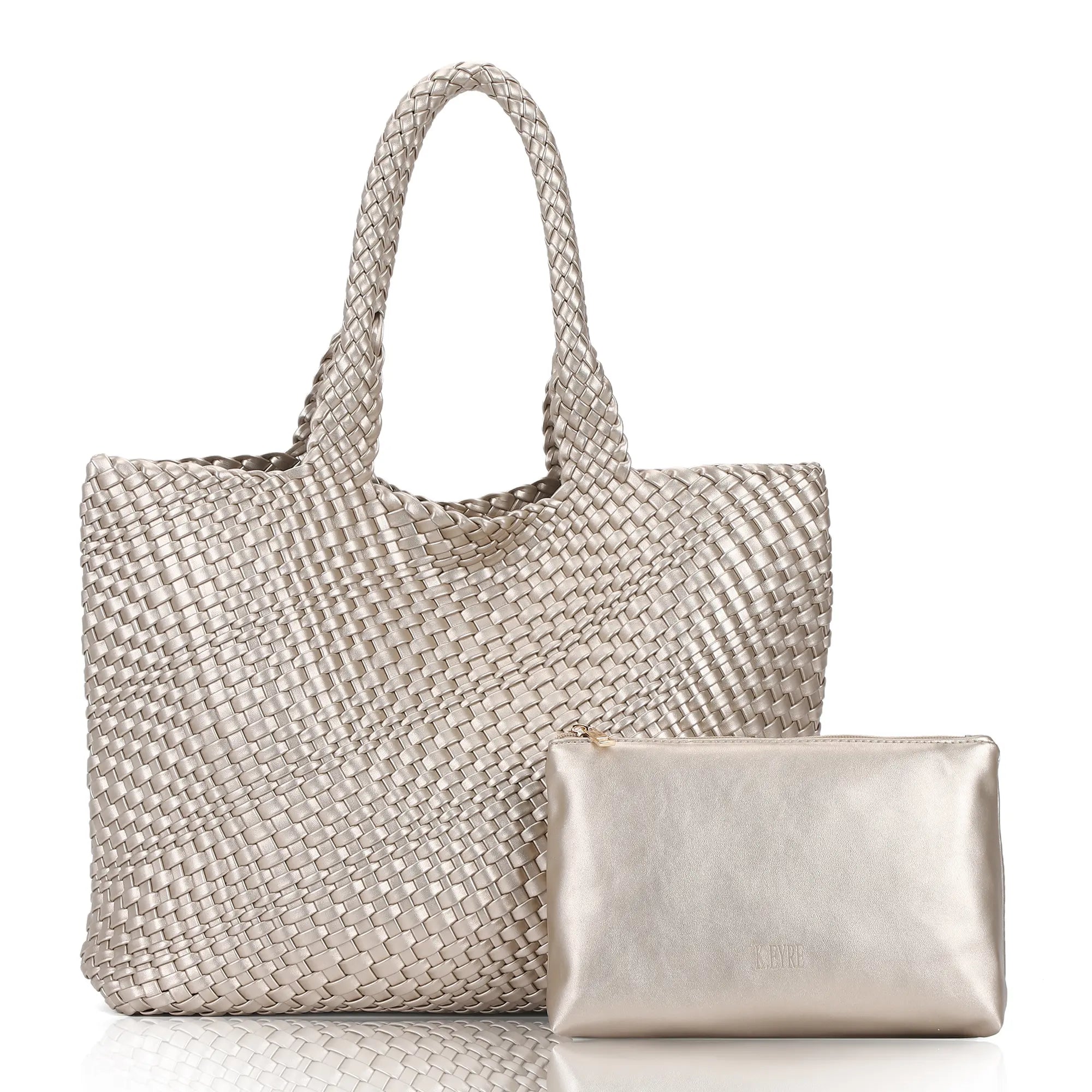 Angelkiss PU Leather Tote Bag with Pouch – Elegant Everyday Handbag