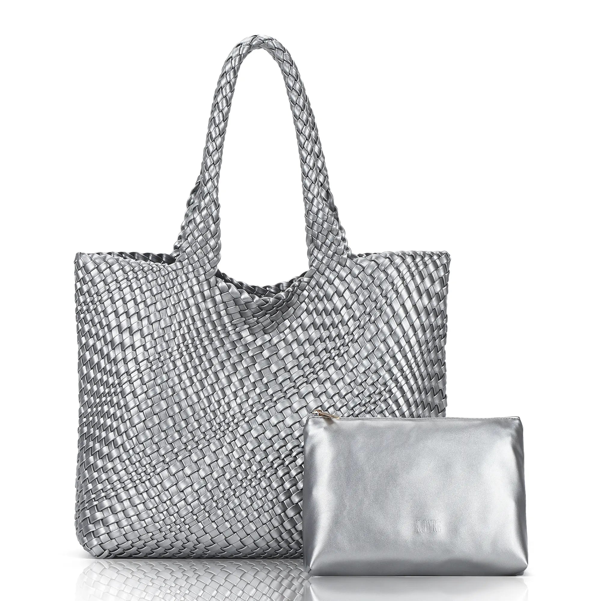 Angelkiss PU Leather Tote Bag with Pouch – Elegant Everyday Handbag